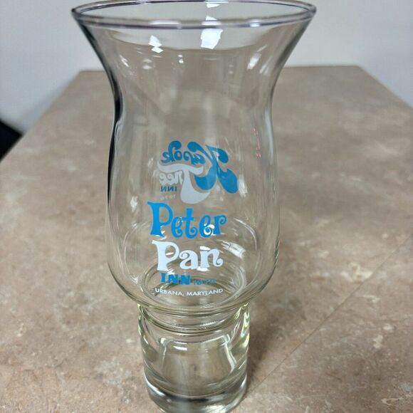 Other - Vintage Kapok Tree & Peter Pan Inn, Hurricane Glass, 1976 Urbana, Maryland